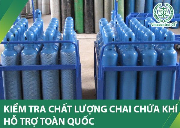 Kiểm tra chất lượng chai chứa khí nhập khẩu