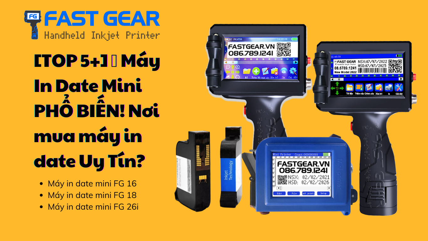 [TOP 5+] ✅ Máy In Date Mini HOT Nhất thị trường hiện nay, Nơi mua máy in date Uy Tín?
