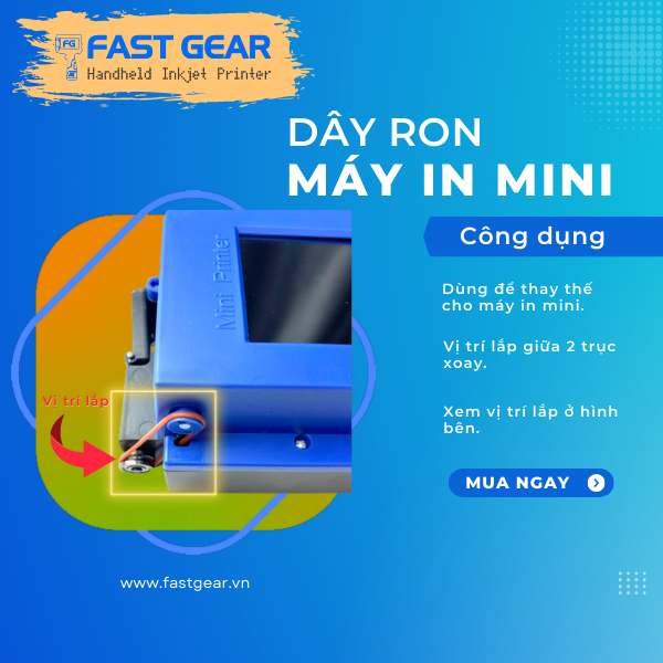 Dây ron máy in date cầm tay mini