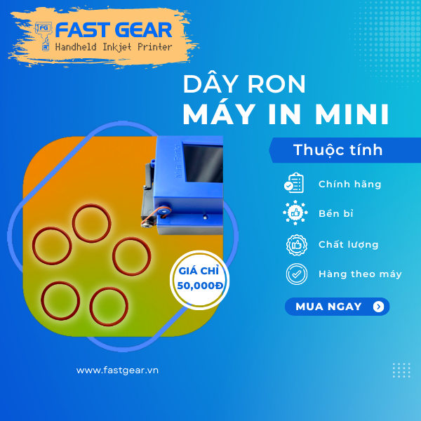 Dây ron máy in date cầm tay mini