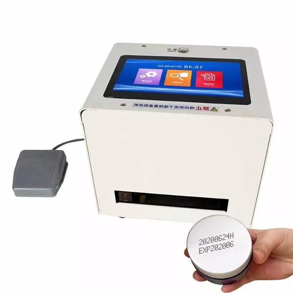 Máy phun date code mực thẳng để bàn