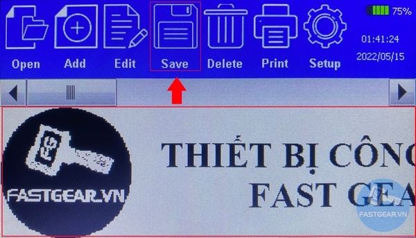 hướng dẫn in hình ảnh logo trên máy in phun date cầm tay
