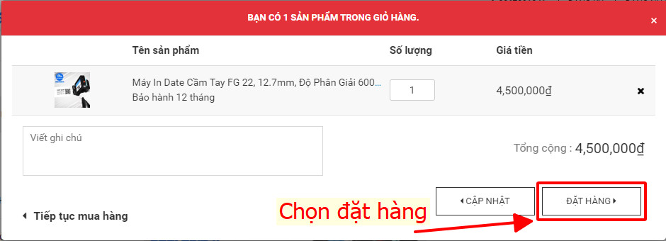 hướng dẫn mua hàng máy in date cầm tay fast gear