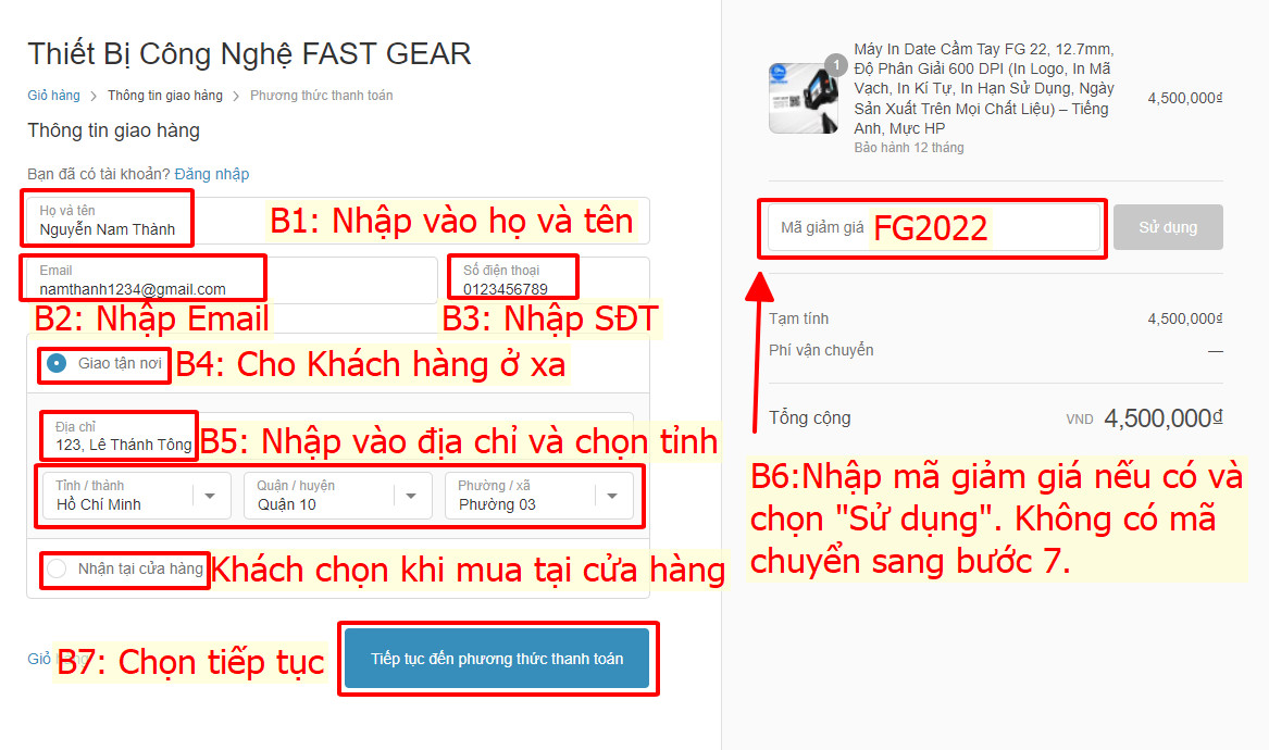 hướng dẫn mua hàng máy in date cầm tay fast gear