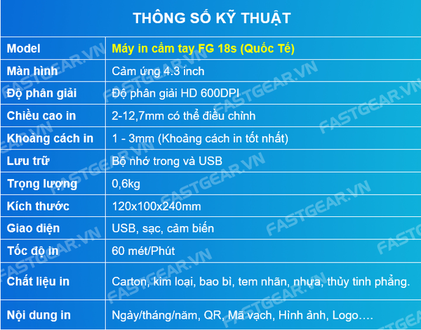 máy in date cầm tay fg 18s