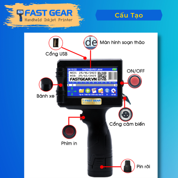 máy in date cầm tay fg 22 pro