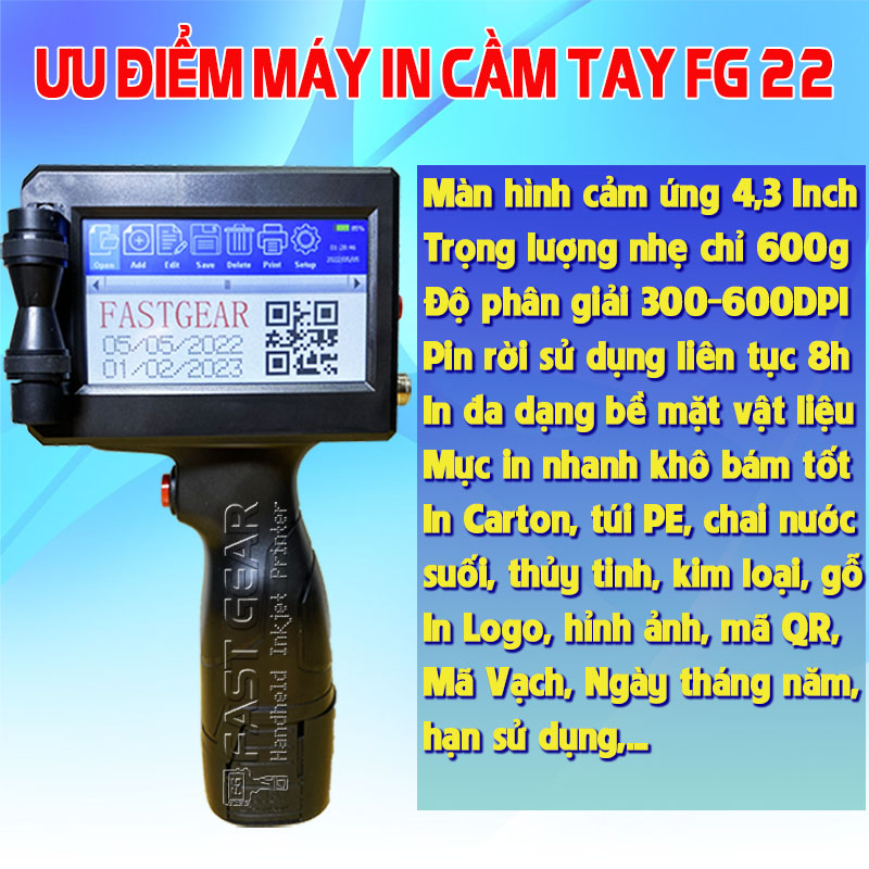 ưu điểm máy in date cầm tay fg 22