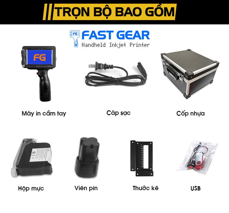 Máy in date cầm tay FG 26 tiếng việt