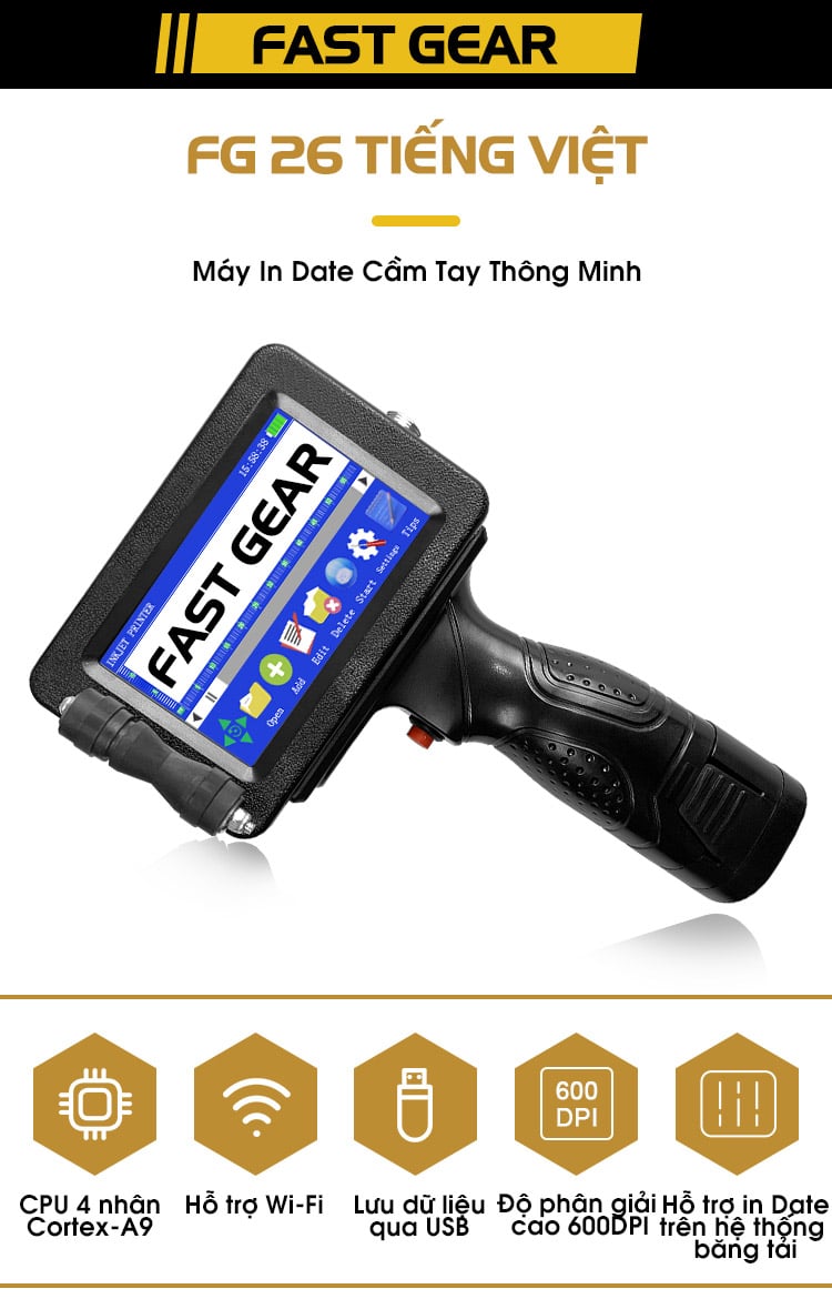 Máy in date cầm tay FG 26 tiếng việt