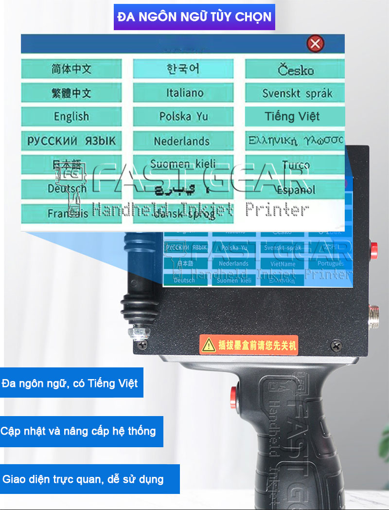 máy in date cầm tay FG 50 khổ in siêu lớn 50mm
