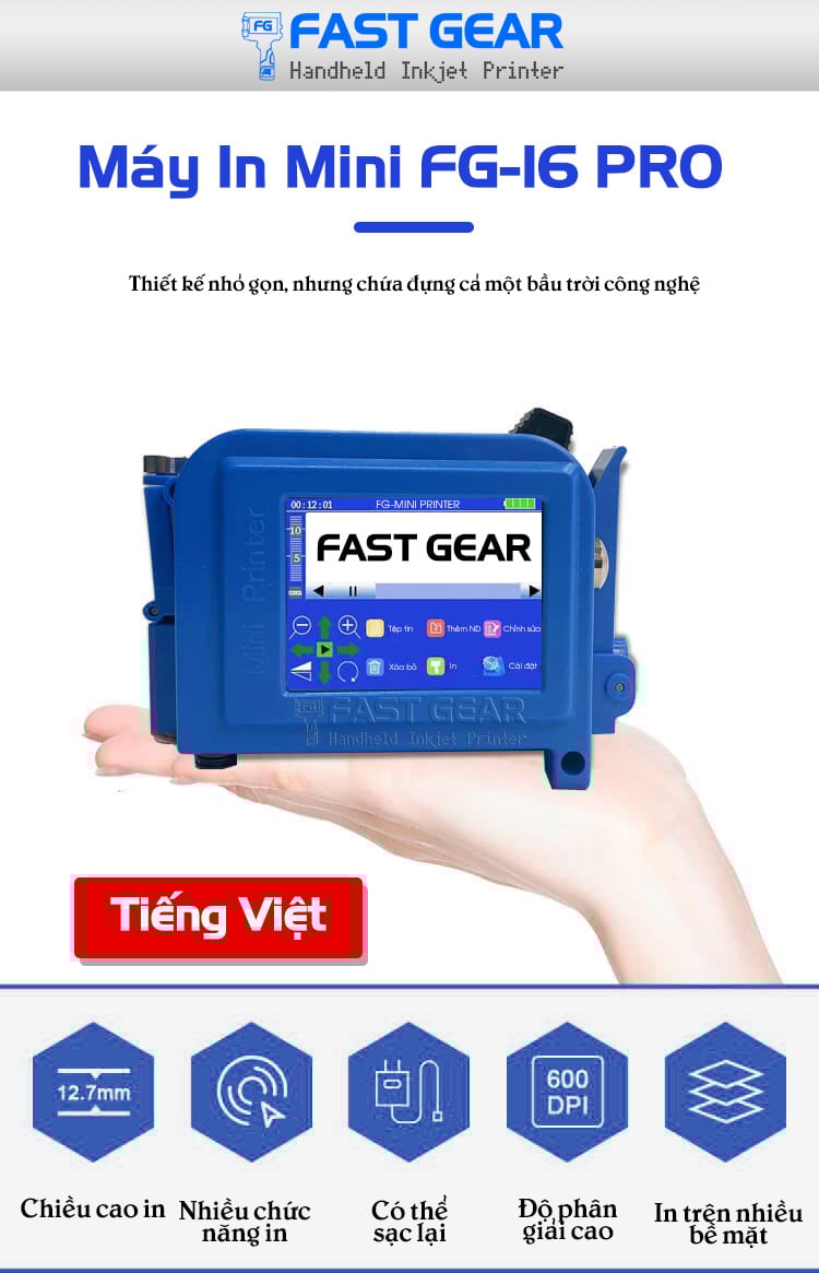 máy in date cầm tay fg 16 PRO