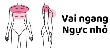 vai ngang ngực nhỏ