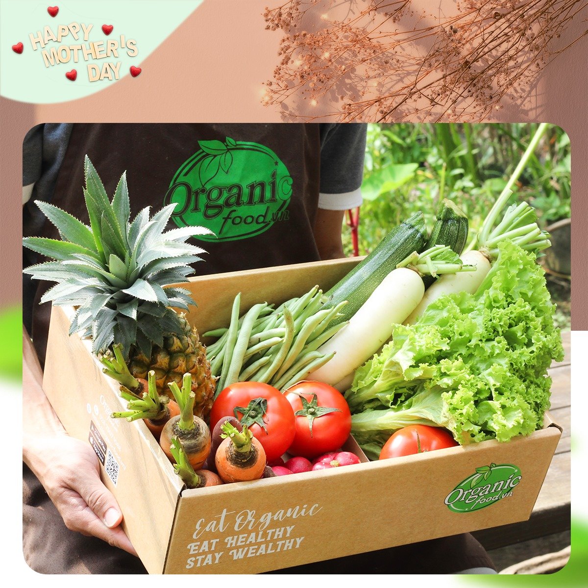 OrganicVeg Gift – Cùng Mẹ thưởng thức bữa ăn sức khỏe