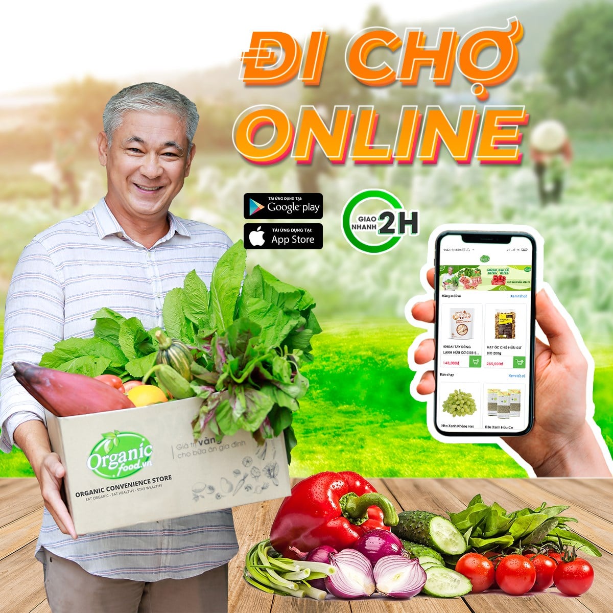 Đi chợ Online - Giao ngay sau 2h