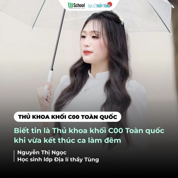 Biết tin là Thủ khoa khối C00 Toàn quốc khi vừa kết thúc ca làm đêm
