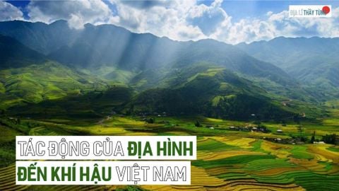 Tác động của địa hình đến khí hậu Việt Nam