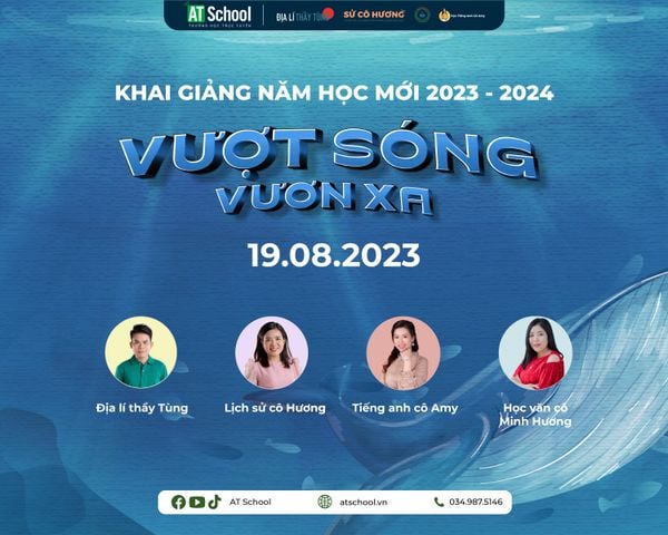 AT School tổ chức Lễ Khai giảng “Vượt sóng vươn xa” năm học 2023 - 2024