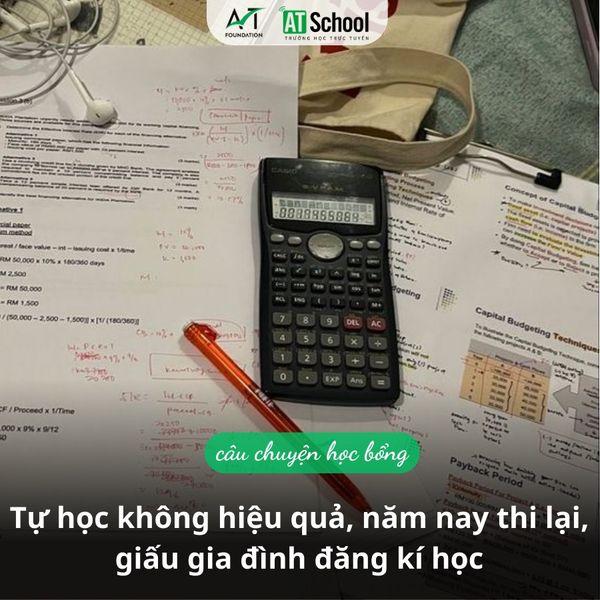 Tự học không hiệu quả, năm nay thi lại, giấu gia đình đăng kí học