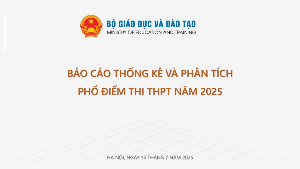 Phổ điểm 12 môn thi tốt nghiệp THPT 2025