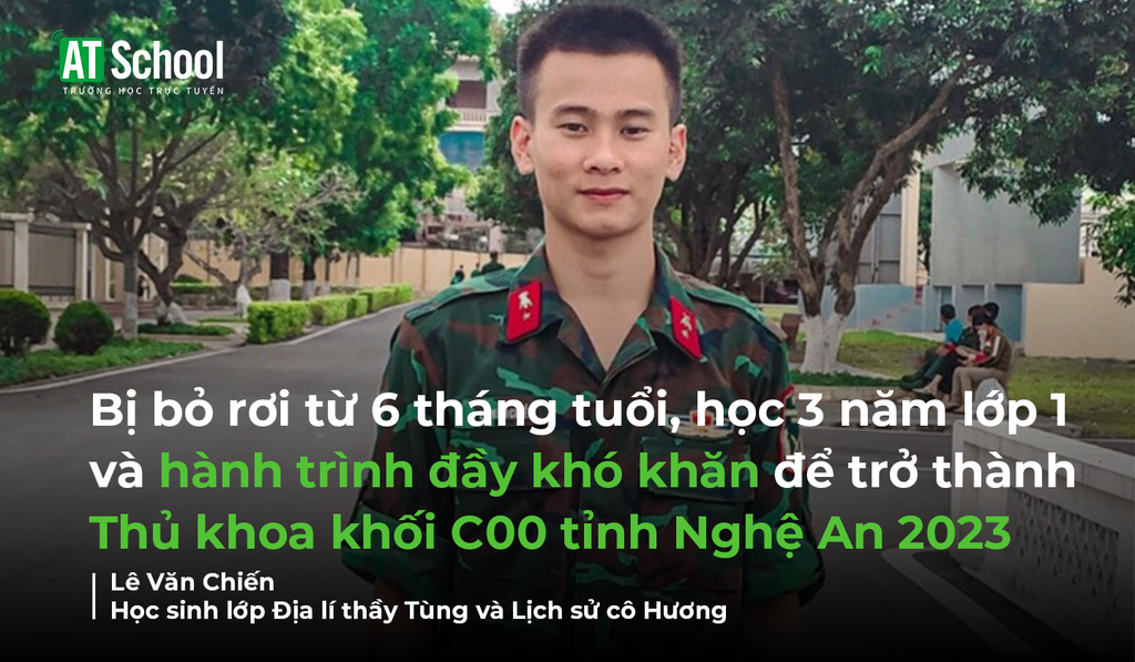 Bị bỏ rơi từ 6 tháng tuổi, học 3 năm lớp 1 và hành trình đầy khó khăn để trở thành Thủ khoa khối C00 tỉnh Nghệ An 2023