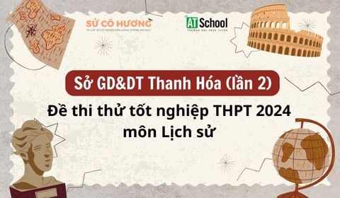 Đề thi thử tốt nghiệp THPT 2024 môn Lịch sử sở GD&DT Thanh Hóa lần 2