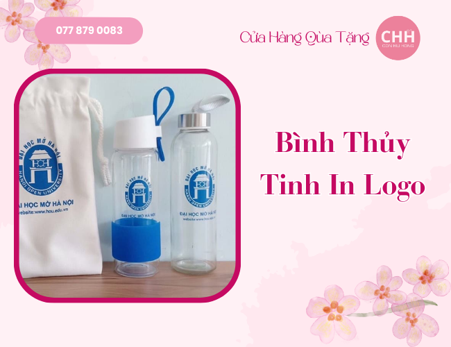 Bình Thủy Tinh In Logo Cho Nhận Diện Thương Hiệu