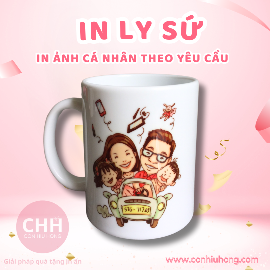 Quà tặng ly sứ - Quà tặng Con Hiu Hồng - Sang trọng, giá rẻ và ứng dụng thực tế.