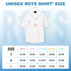 SIZE CHART/ BẢNG SIZE CỦA RAGE OF THE SEA