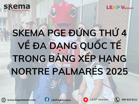 SKEMA PGE Đứng Thứ 4 Về Đa Dạng Quốc Tế Trong Bảng Xếp Hạng NORTRE PALMARÉS 2025