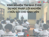 Kinh nghiệm tìm nhà ở khi du học Pháp: Lời khuyên hữu ích cho sinh viên