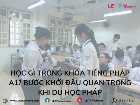 Học gì trong khóa tiếng Pháp A1? Bước khởi đầu quan trọng khi du học Pháp