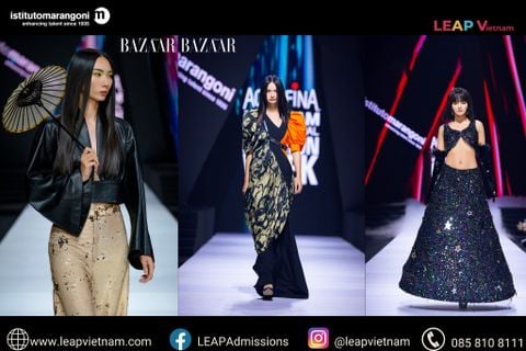 ISTITUTO MARANGONI: BỮA TIỆC SẮC MÀU CỦA HỌC VIỆN THỜI TRANG VÀ THIẾT KẾ ISTITUTO MARANGONI tại Aquafina Vietnam International Fashion Week