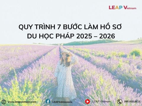 Quy Trình 7 Bước Làm Hồ Sơ Du Học Pháp 2025 – 2026