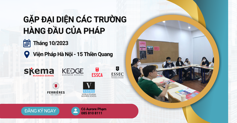 Sự kiện gặp gỡ đại diện các Trường Lớn tại viện văn hóa Pháp tại Hà Nội