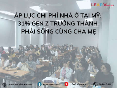 Áp lực chi phí nhà ở tại Mỹ: 31% Gen Z trưởng thành phải sống cùng cha mẹ