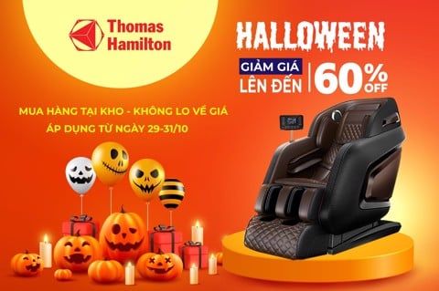 Ưu đãi Halloween: Tiết kiệm lớn khi mua Ghế massage Thomas Hamilton