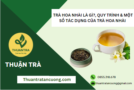 Trà hoa nhài là gì?, quy trình & một số tác dụng của trà hoa nhài