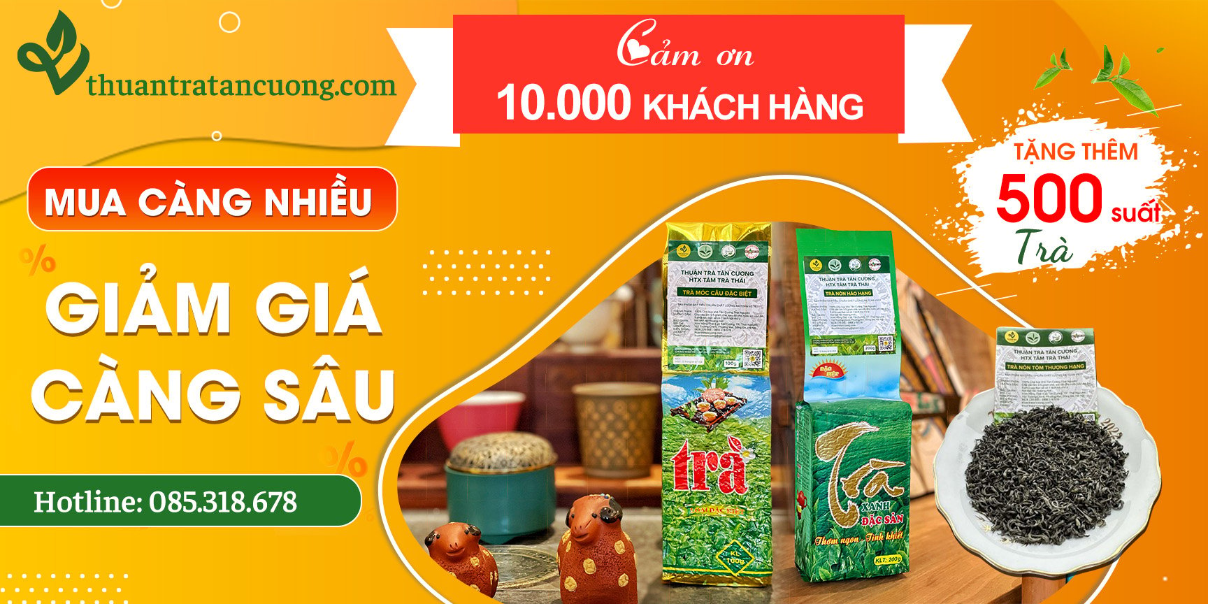 [SỰ KIỆN TRI ÂN] THUẬN TRÀ TÂN CƯƠNG ĐẠT MỐC 10.000 KHÁCH HÀNG.