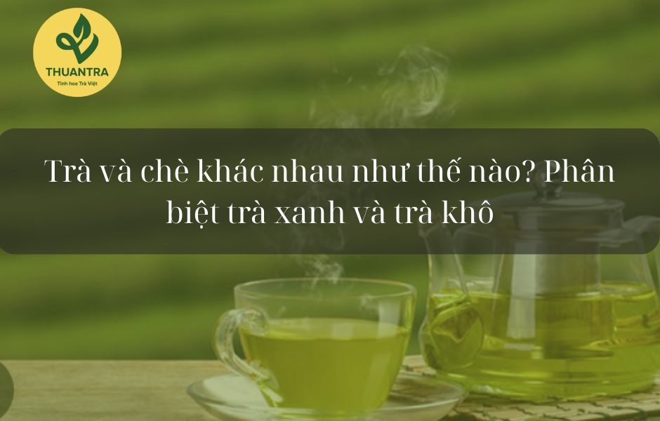 Trà và chè khác nhau như thế nào? Phân biệt trà xanh và trà khô
