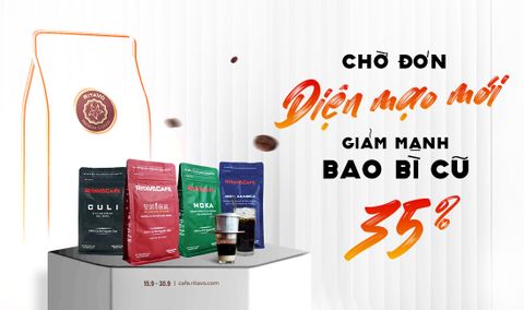 RITAVÕ CAFE sắp thay áo mới - Tặng bạn 35%