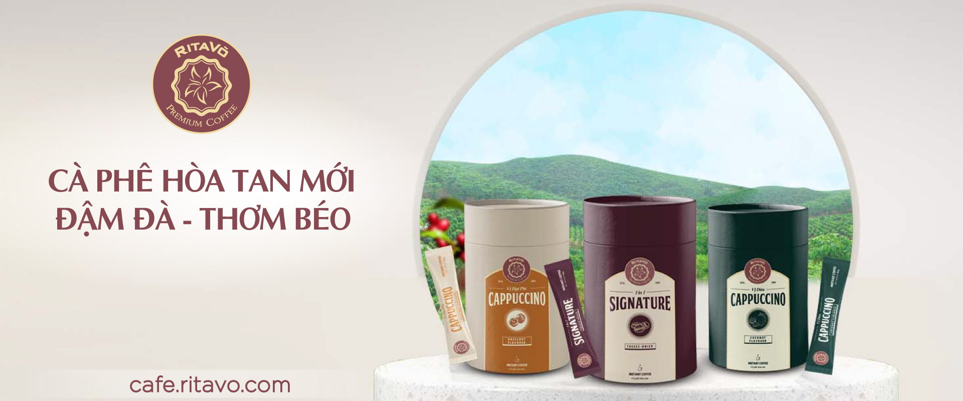 Ritavõ Cafe ra mắt bộ sản phẩm hòa tan mới - hương vị tự nhiên chuẩn gu