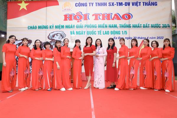 Cán bộ, công nhân viên Việt Thắng hào hứng tham dự Hội thao chào mừng đại lễ 30/4 và Quốc tế Lao động 1/5