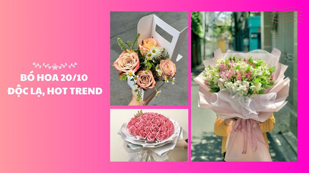 Bó Hoa 20/10 Tặng Người Yêu, Đồng Nghiệp Nữ, Cô Giáo Tại Shop Hoa Uy Tín TP.HCM - Flosa