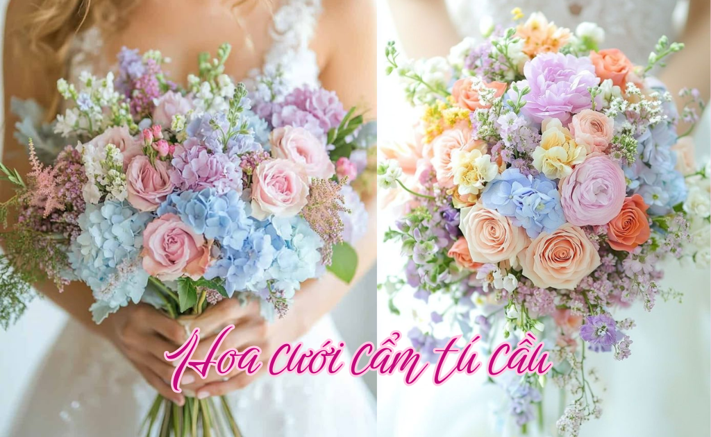 99+ Hoa cưới cẩm tú cầu đẹp nhất, ý nghĩa hoa cưới cầm tay cẩm tú cầu
