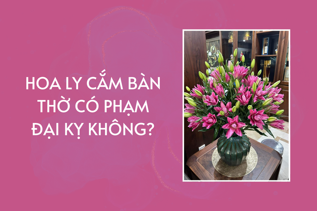 Hoa Ly Cắm Bàn Thờ Có Phạm Đại Kỵ Không?