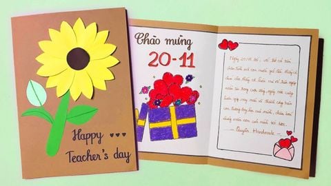 Thiệp Chúc Mừng 20/11 Đẹp & Ý Nghĩa Dành Tặng Thầy Cô [Mới 2024]