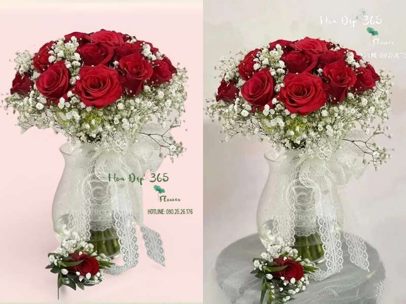 Bó Hoa Cưới Cầm Tay Nắm Lấy Tay Anh - HC69