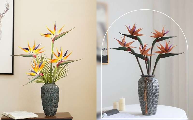 Tự nhiên tức là không cầu kỳ, chỉ cần đơn giản cắm theo dáng vốn có của cành với độ cao thấp khác nhau