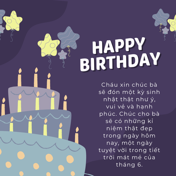 chúc mừng sinh nhật tháng 6
