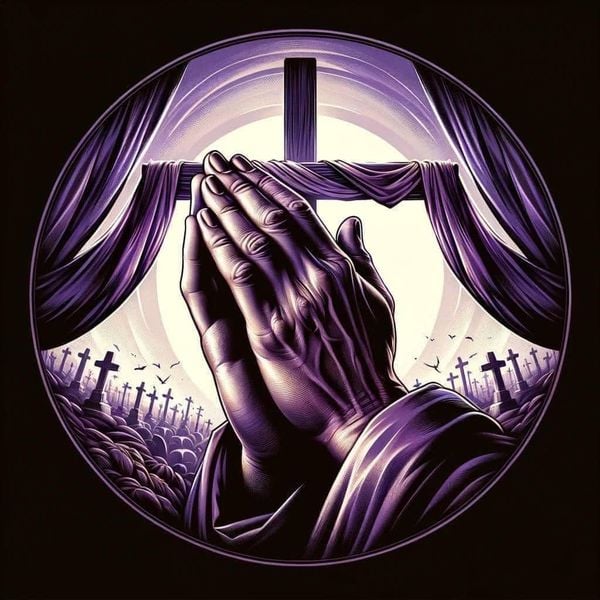 Hình nền đám tang Công giáo cận cảnh những bông hoa huệ tây màu trắng tinh khôi dành cho avatar Facebook